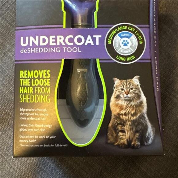 FURminator Short Hair Cat Deshedding Tool - Picture 2 of 10